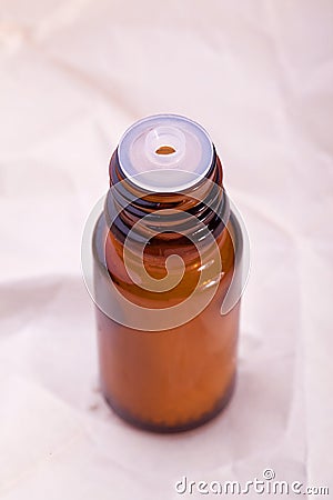 Homeopathic globule bottle Stock Photo