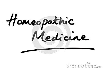 Homeopathic Medicine Stock Photo