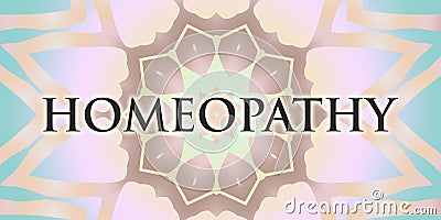 Homeopathy mandala Stock Photo