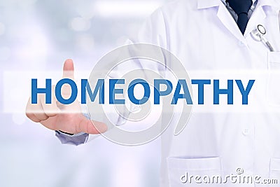 HOMEOPATHY Stock Photo