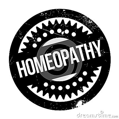 Homeopathy rubber stamp Stock Photo