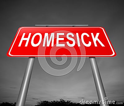 Homesick concept. Stock Photo
