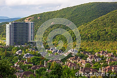 Homestay apartment building in Baisha Bay, Ningbo, China Stock Photo