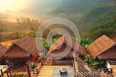 Homestay at Chiang Rai in Thailand. Stock Photo