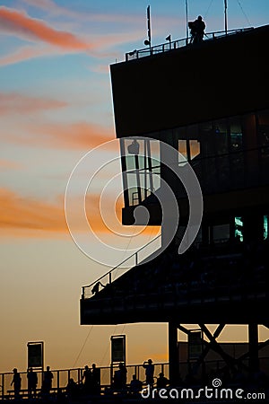 Homestead Miami Speedway in late evening sun Stock Photo