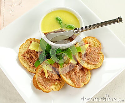 Homestyle Country Pate Stock Photo