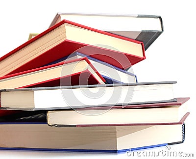 Homework textbooks Stock Photo