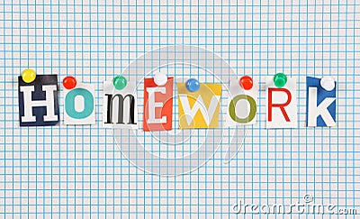 Homework Stock Photo