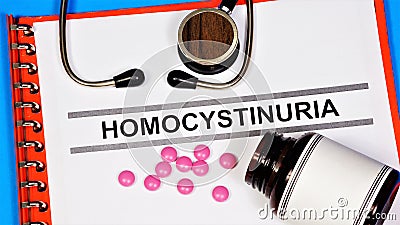 Homocystinuria is a hereditary metabolic defect. Stock Photo