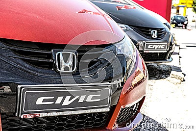 Honda cars Editorial Stock Photo