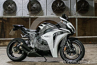 Honda CBR 1000 fireblade superbike motorcycle Editorial Stock Photo