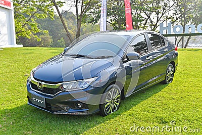 Honda City car course in Honda LPGA Thailand 2018 Editorial Stock Photo