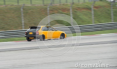 Honda civic EK lapping sepang Stock Photo