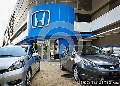 Honda dealership Editorial Stock Photo