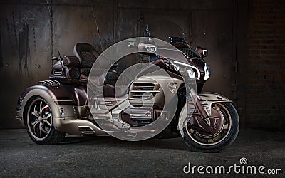 Honda gold wing gl-1800 trike custom motorcycle Editorial Stock Photo