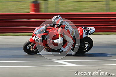 Honda motorcycle Racing Editorial Stock Photo
