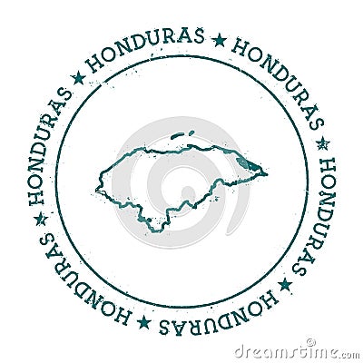 Honduras vector map. Vector Illustration