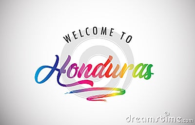 Welcome to Honduras poster Vector Illustration