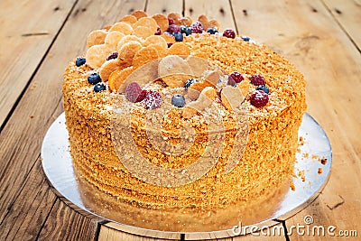 Honey cake Stock Photo