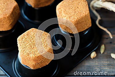 Honey cakes with ginseng and cardamom Stock Photo