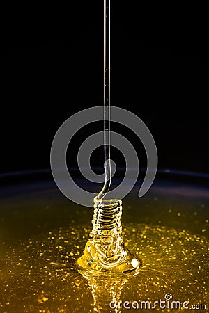 Honey Coiling Effect Stock Photo