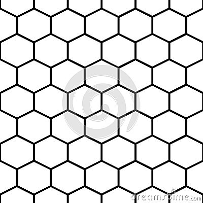 Honey comb cells vector seamless pattern. Vector Illustration