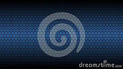 Honey comb hexagon blue design background Vector Illustration