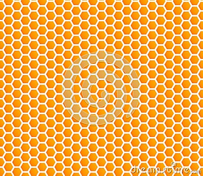 Honey comb hexagonal background vector seamless Vector Illustration