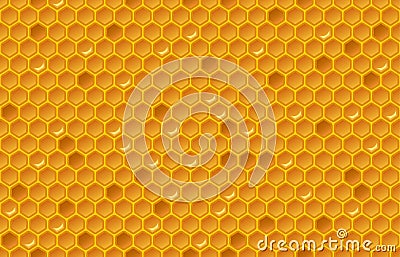 Honey comb pattern Vector Illustration