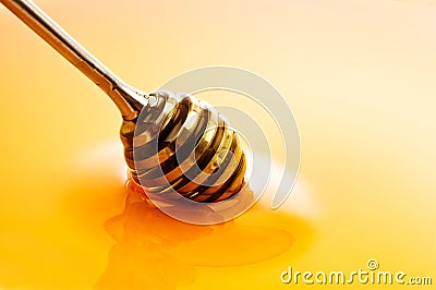 Honey dipper Stock Photo