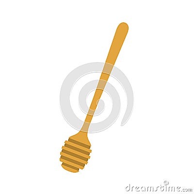 Honey dipper flat vector image Vector Illustration