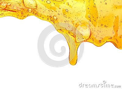 Honey Drip From Spoon Stock Photo