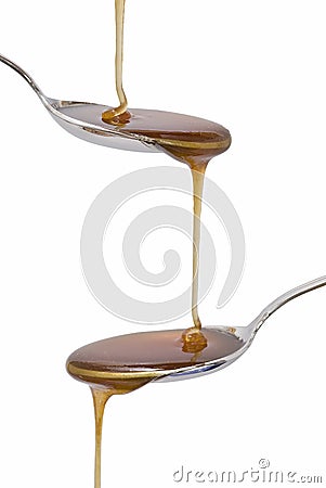 Honey dripping. Stock Photo