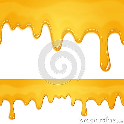 Honey drips pattern Vector Illustration