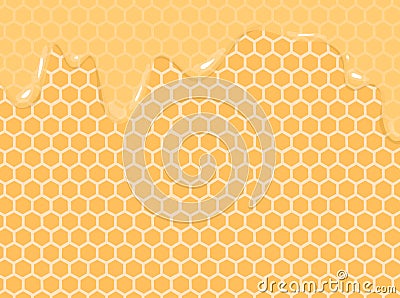 Honey food illustration bee food pattern Cartoon Illustration