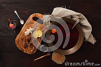 Honey ginger punch Stock Photo