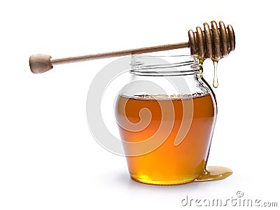 Honey jar Stock Photo