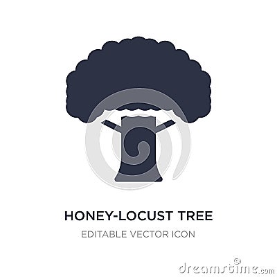 honey-locust tree icon on white background. Simple element illustration from Nature concept Vector Illustration