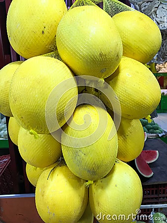 honey melons Stock Photo