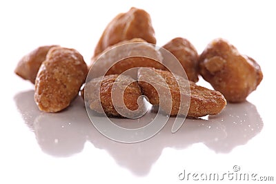 Honey roasted cashew nuts Stock Photo