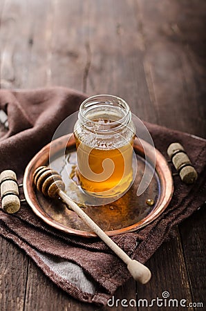 Honey rustic photography, food advertisment Stock Photo