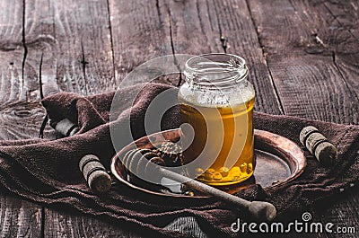 Honey rustic photography, food advertisment Stock Photo