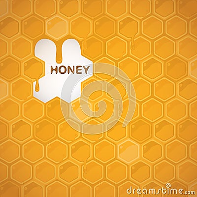 Honey`s background Vector Illustration