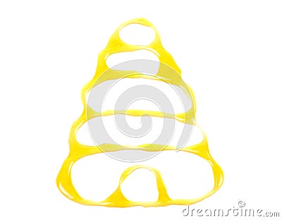 Honey in the shape of a bee hive Stock Photo