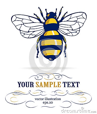 Honeybee Vector Illustration