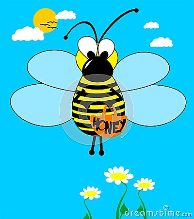 Honeybee Vector Illustration