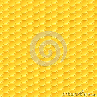 Honeycomb background, seamless hexagons pattern Vector Illustration