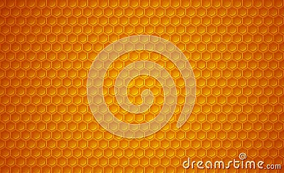 Honeycomb background. Vector pattern for honey, food and bees related subjects Vector Illustration