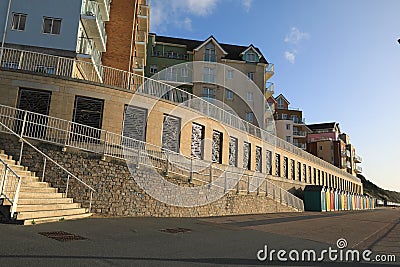 Honeycombe Chine Apartments Stock Photo