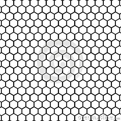 Honeycomb grid texture and geometric hive hexagonal honeycombs. Hexagonal cell texture. Vector illustration. Vector Illustration
